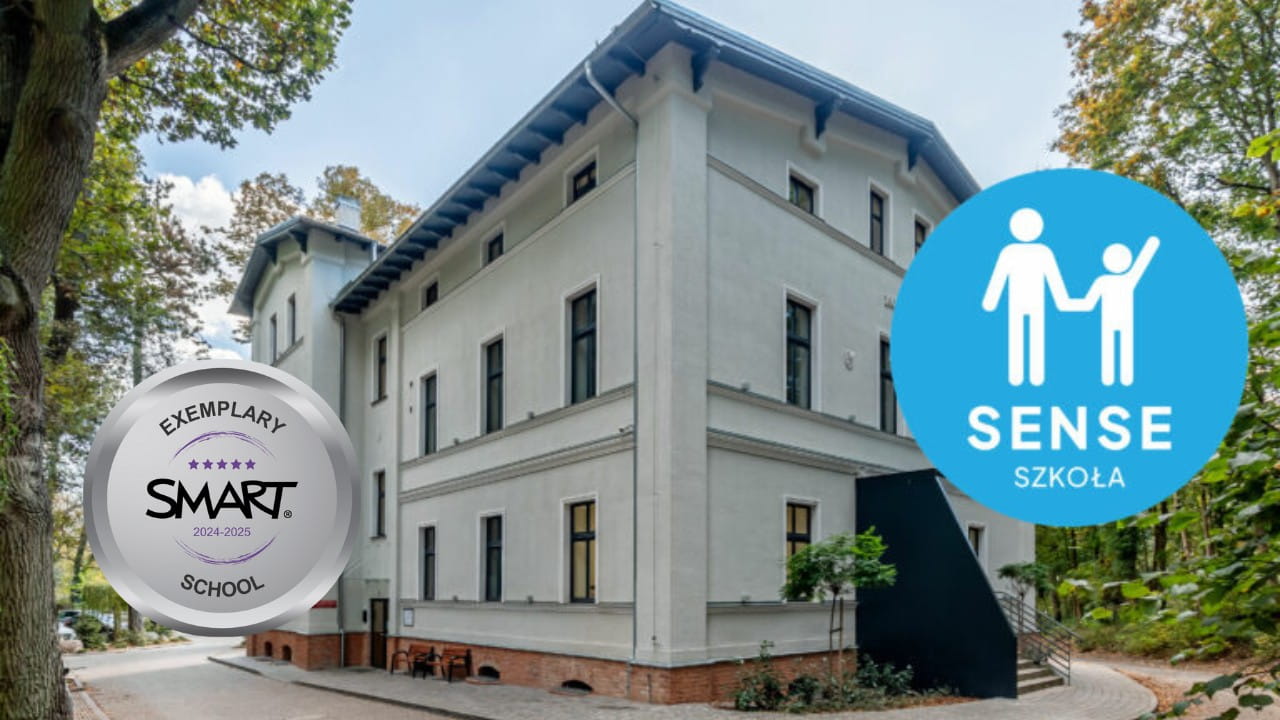 Sense School building in Poland recognized as a SMART Exemplary School for 2024–2025.