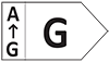 Energy rating showing a G grade level