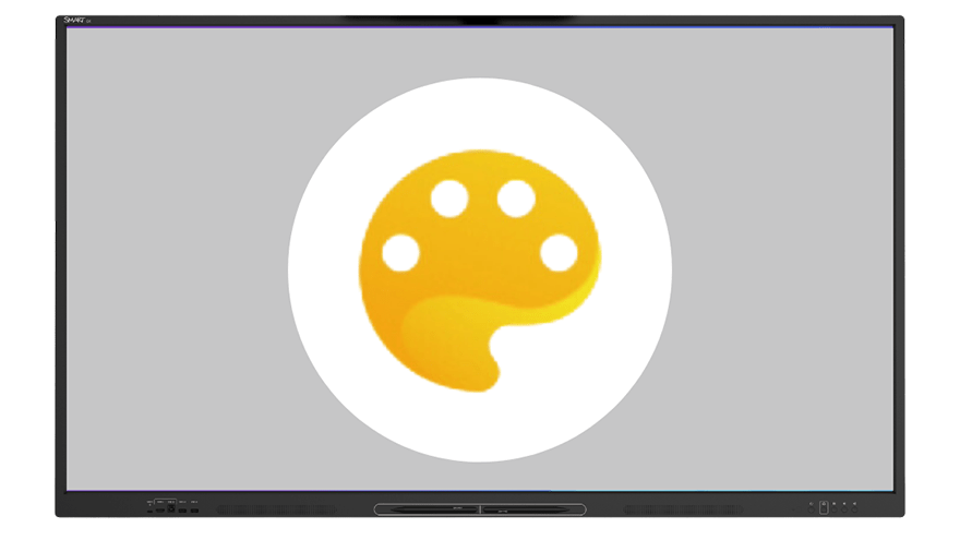 An icon symbolizing a palette.